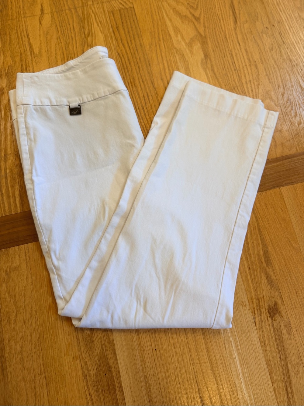 Ladies Size 12 "LISETTE" White Chinos GUC